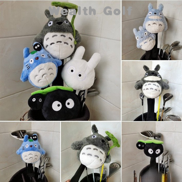 [คลังสินค้าพร้อม] Woods Covers TOTORO Golf Club Cover Golf Head Cover For Golf Hybrid Fairway Wood Plush Toy Wood Accessories