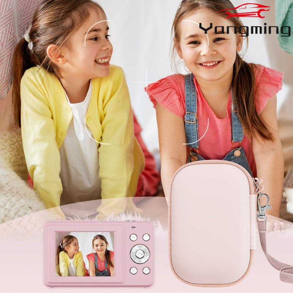 YANGMING กล้องเก็บ, Plush Padding Anti-fall กระเป๋าเดินทาง,แบบพกพากันน้ํา EVA Shell น่ารัก SD Card S