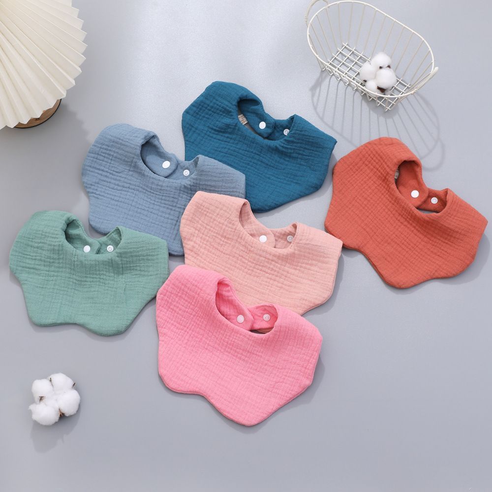 หกชั้นน้ําลายผ้าขนหนูผ้ากอซเอี๊ยมเด็กเอี๊ยมแม่ผลิตภัณฑ์เด็กทารกข้าวกระเป๋าเด็กผ้ากอซหมุนได้คอ irc202