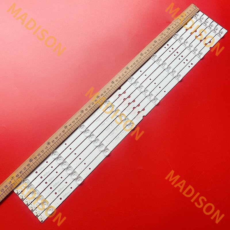6 ชิ้น/เซ็ต 615 มม.LED strip 8lamp 65hr330m08a1 4c-lb6508-hr01j สําหรับ Toshiba TV d65a620u 65p65us 
