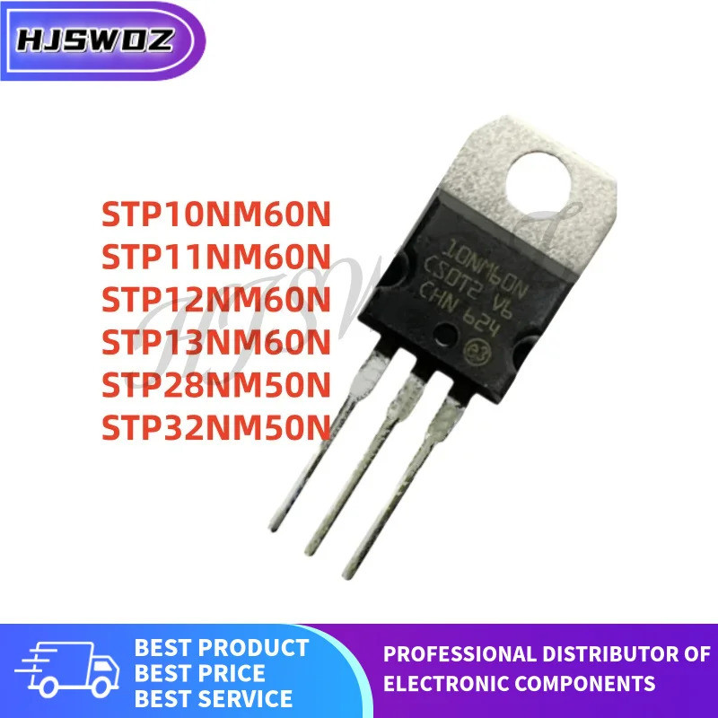 5PCS STP10NM60N STP11NM60N STP12NM60N STP28NM50N STP32NM50N STP13NM60N TO-220 Field Effect ทรานซิสเต