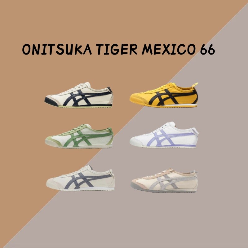 🔥พร้อมส่ง & พรี🔥 ONITSUKA TIGER MEXICO 66 DL408-1659 รองเท้าผู้ชายและผู้หญิง ของแท้100%