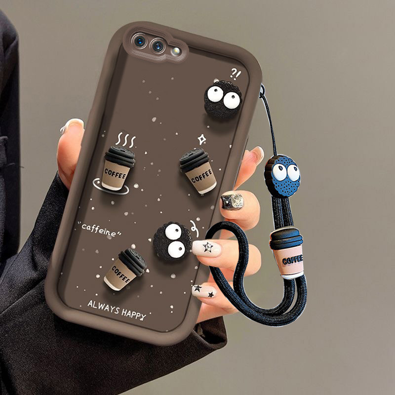 เคส oppo a3s เคส oppo a12e ถ้วยกาแฟ เคสโทรศัพท์ป้องกันการตก - รูปที่ 4