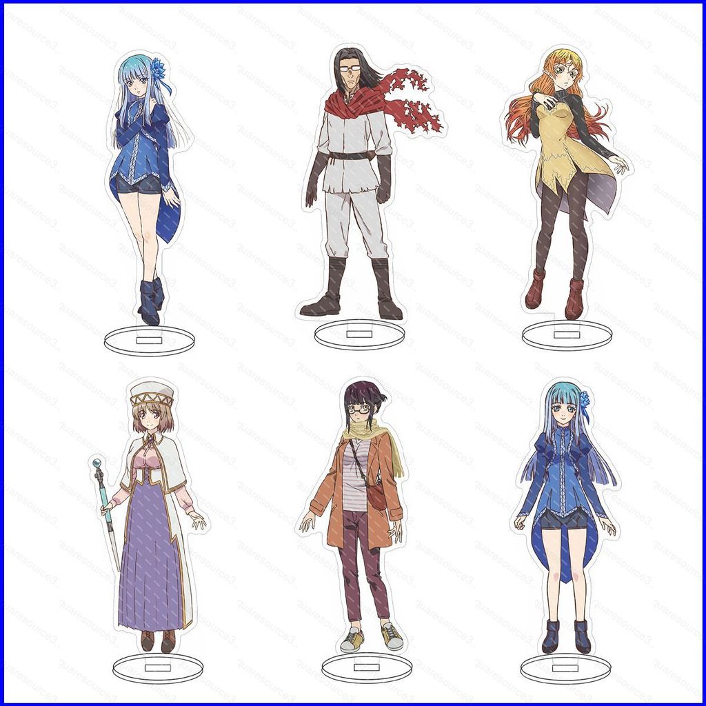 ลุงจากอีกโลกหนึ่งแผ่นอะคริลิคผู้ถือ Yousuke Elf Mabel Alicia รูปตุ๊กตาของขวัญสําหรับเด็ก Isekai Ojis