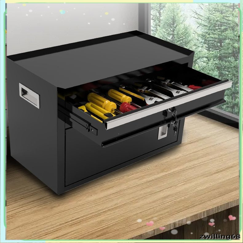 Desktop Home Drawer Toolbox File Storage Cabinet Iron Sheet Cabinet Thickened Car Storage Box Tool C