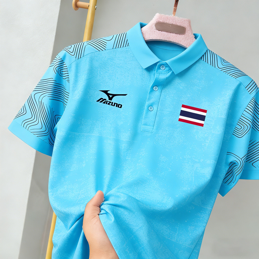 เสื้อโปโลผู้ชาย แบบคลาสสิก สีหลากหลาย ออกแบบเรียบง่าย คอปก แห้งไว ระบายอากาศดี