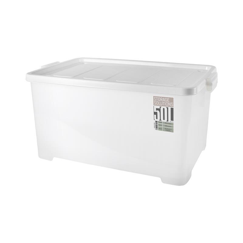 กล่องพลาสติกสี่เหลี่ยมมีล้อ JCJ รุ่น 5116 ขนาด 50 ลิตร