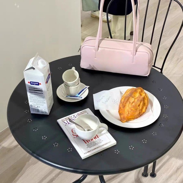 gental women กระเป๋า berry q Bow Underarm Bag ผู้หญิง ออกแบบสไตล์เกาหลี พร้อมความจุมาก ใช้ได้หลากหลา