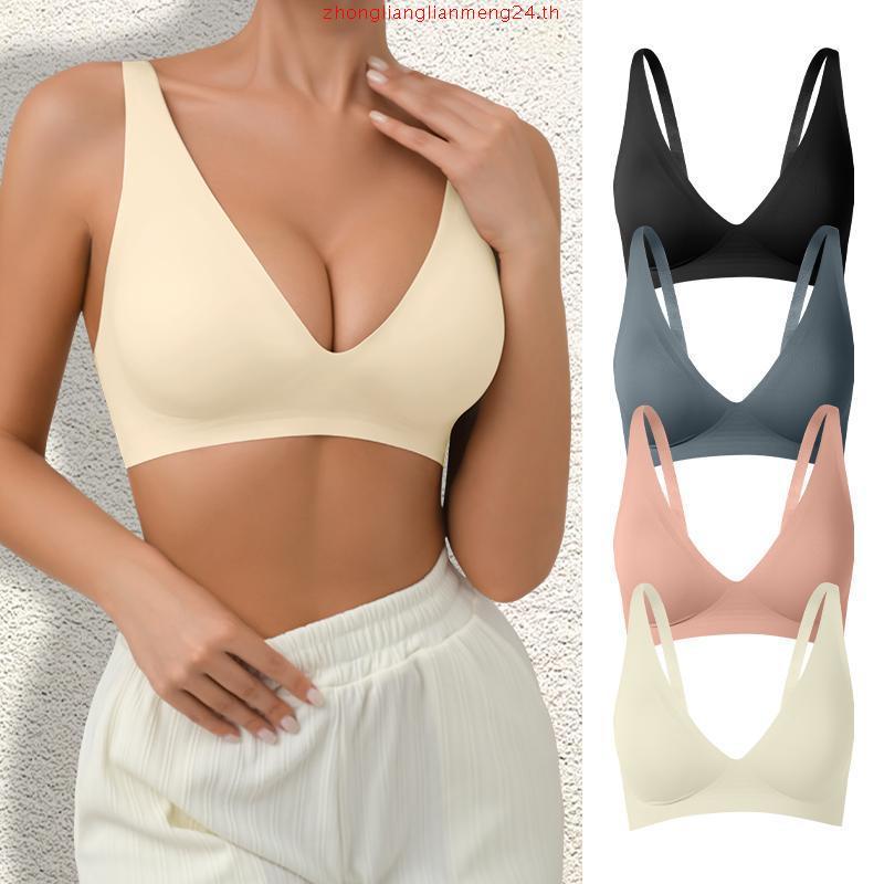 Wacoal ชุดชั้นเนียน บราไร้โครง Smart Size ฟองน้ำบาง รุ่น WB3Y34 1 ชิ้น