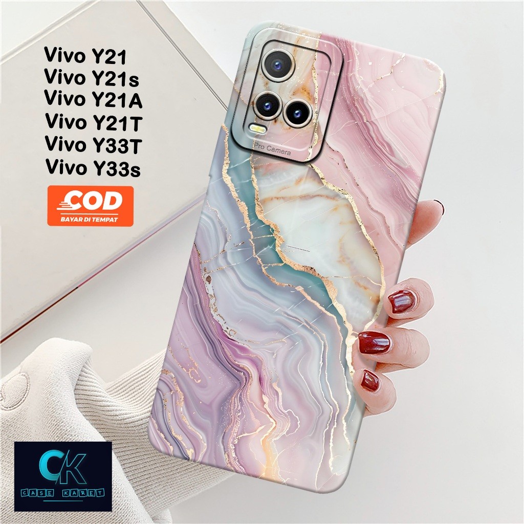 HP เคส Vivo Y21 / Y21s / Y21A / Y21T / Y33T / Y33s - เคสแฟชั่น ABSTRACT - เคสยาง - เคสโทรศัพท์ Vivo 