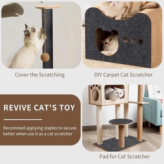 พรมลับเล็บแมว DIY ป้องกันรอยขีดข่วน มีกาวในตัว พรมลับเล็บแมว ที่ฝนเล็บ พร้อมกาว กันรอยข่วนได้ดี มีทั้งหมด 7 ขนาด