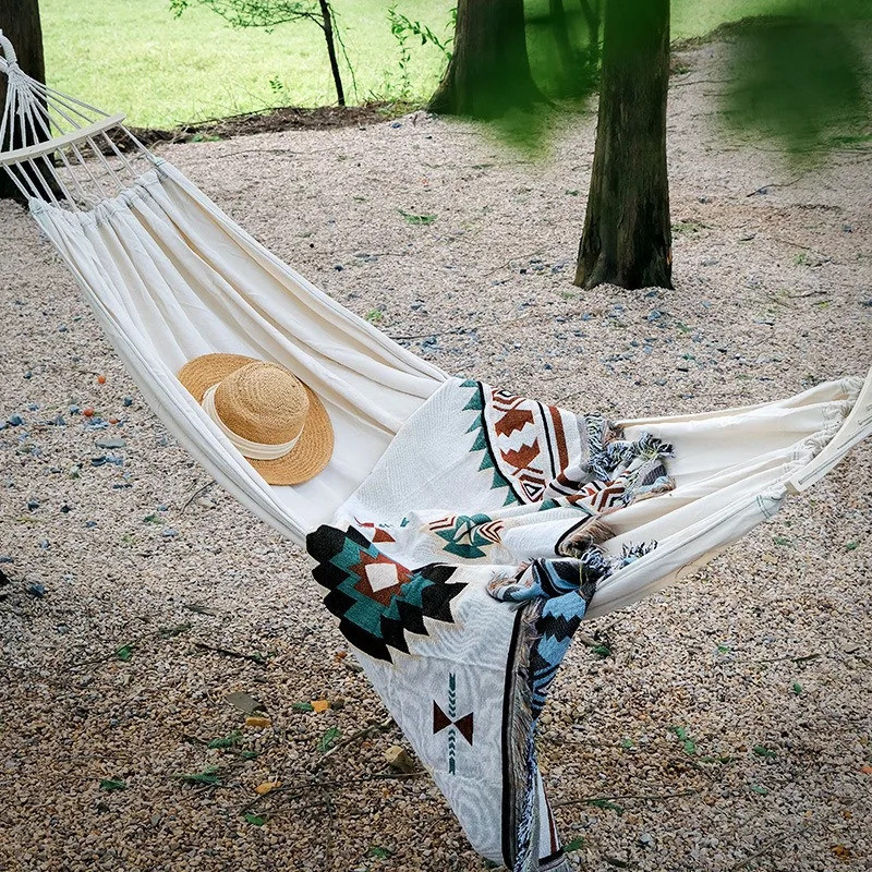 Outdoor Hammock Summer Camping Anti-rollover Swing Home Indoor Single Double Hammock Dormitory Hangi