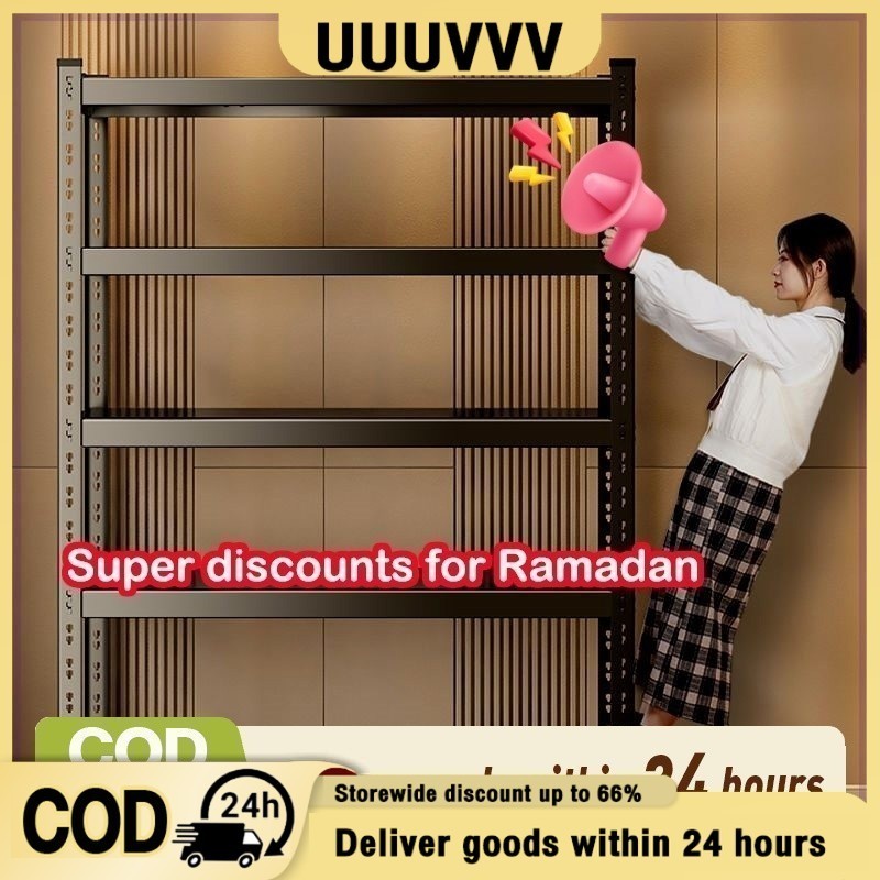 💖Adjustable💖4/5 Tier Metal Boltless Rack Home Kitchen Store Storage Rack Warehouse Rak Besi Serbagun
