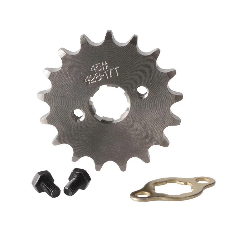 428-17T-20 มม.รถจักรยานยนต์ด้านหน้าเครื่องยนต์ไดรฟ์เฟืองเหมาะสําหรับ 50cc 70cc 110cc 125cc Dirt Bike