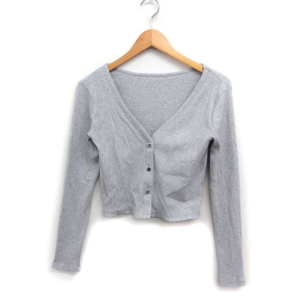 ViS Cardigan Sweater Knit v-neck cotton heart Direct from Japan Secondhand
