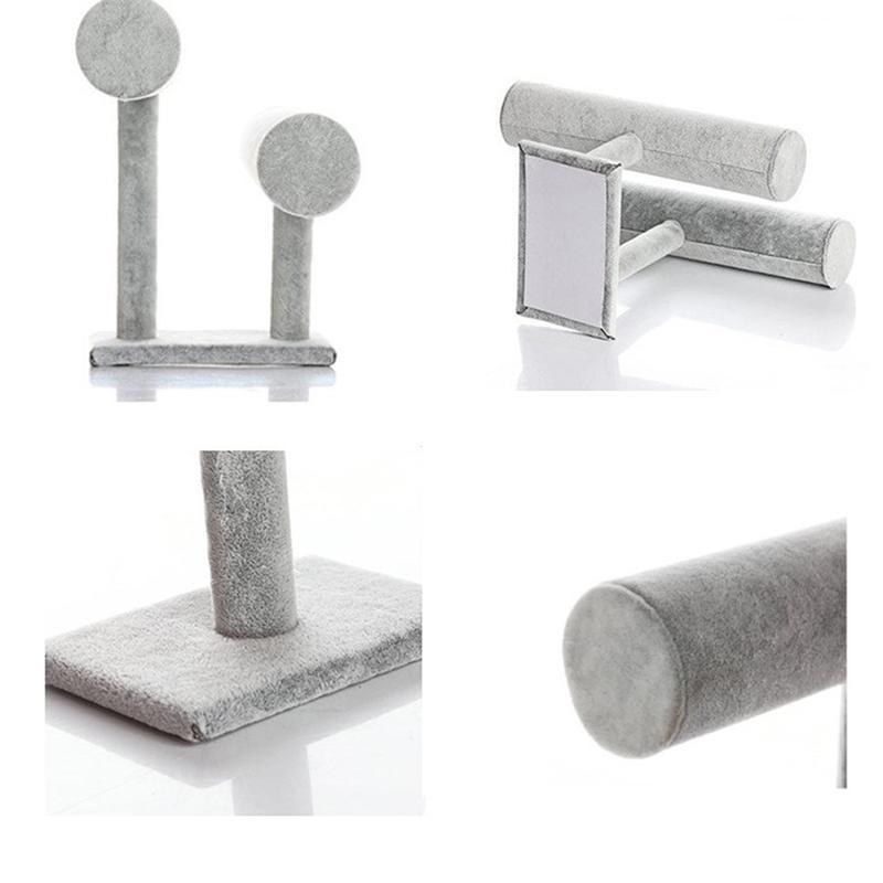 DSTH 2 ชั้นกําไลข้อมือสร้อยข้อมือผู้ถือจอแสดงผล T-Bar ขาตั้งกํามะหยี่ตู้โชว์ขาตั้ง HOT