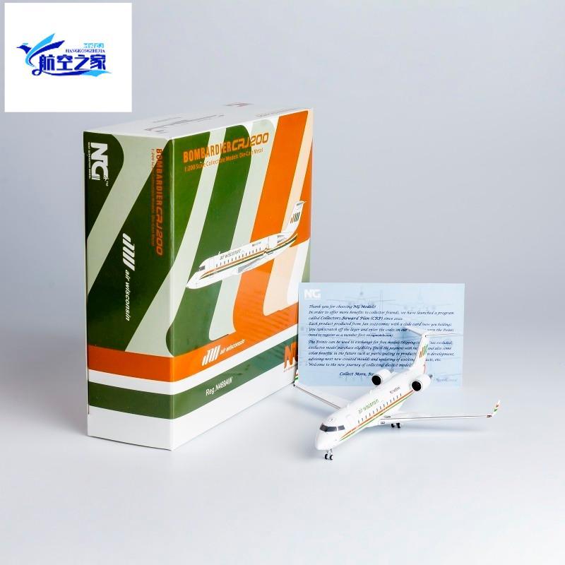 NG1/200 United Express เครื่องบินโลหะ CRJ-200LR สําเร็จรูปรุ่น N469AW Retro