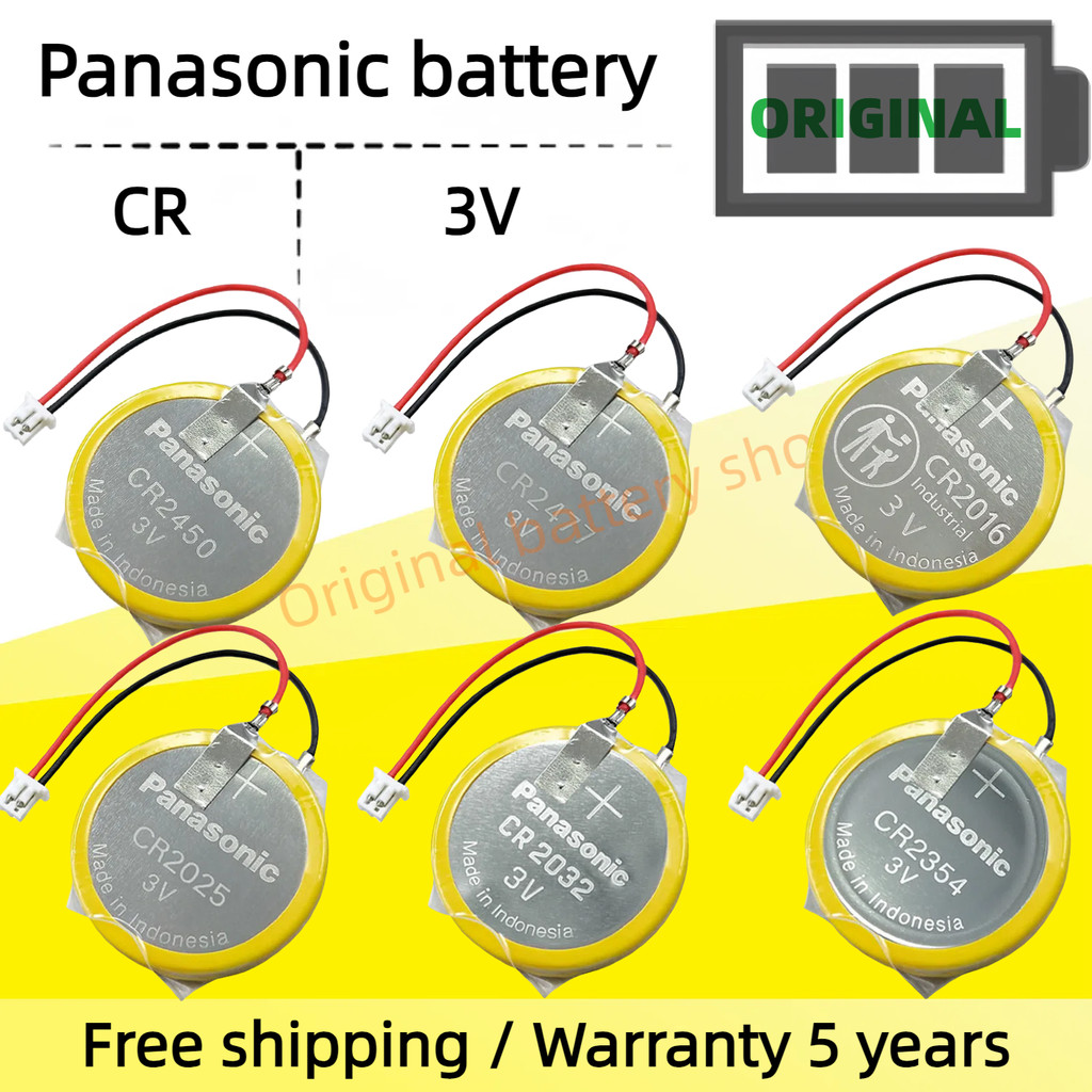 Panasonic CR2450 CR2477 CR2354 CR2016 CR2025 CR2032 Panasonic PLC โปรแกรมเมอร์ข้อมูลแบตเตอรี่สํารองพ