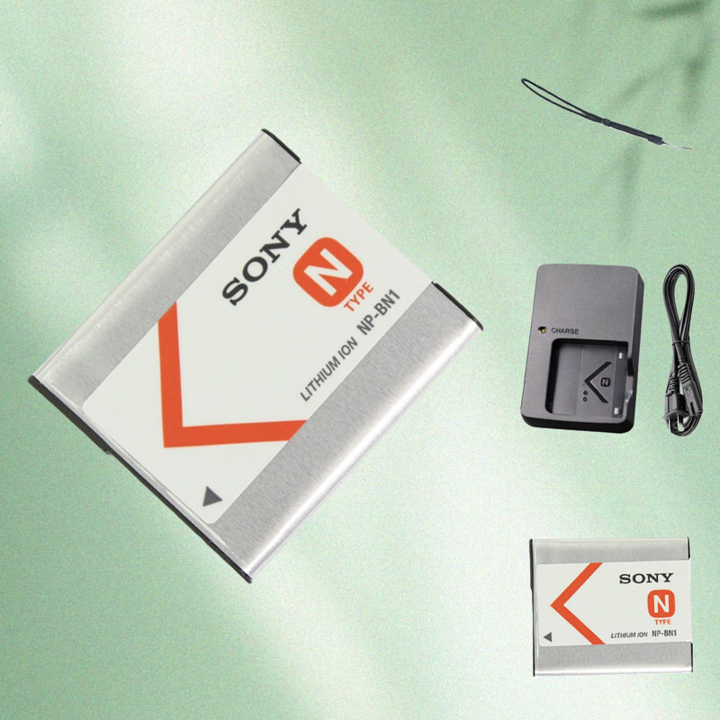 SONY กล้องดิจิตอล NP-BN1 (N-TYPE) สําหรับ DSC-W310 W320 W330 W510 W520 แบตเตอรี่กล้องแบตเตอรี่ลิเธีย