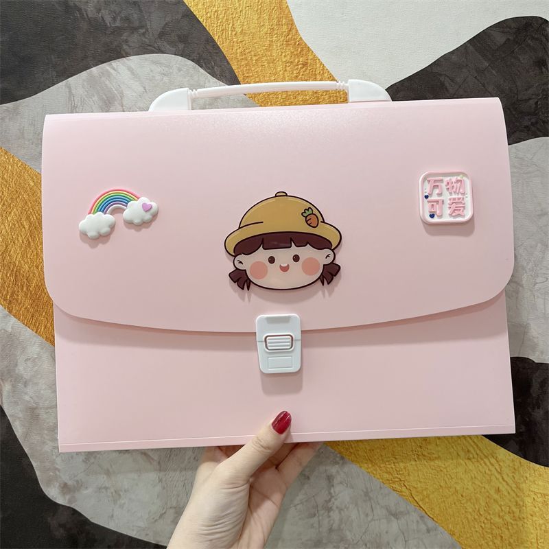New Product#[1327Positive Review]Cute Maternity Checkup Report Storage Accordion Bag Test Papers a4a