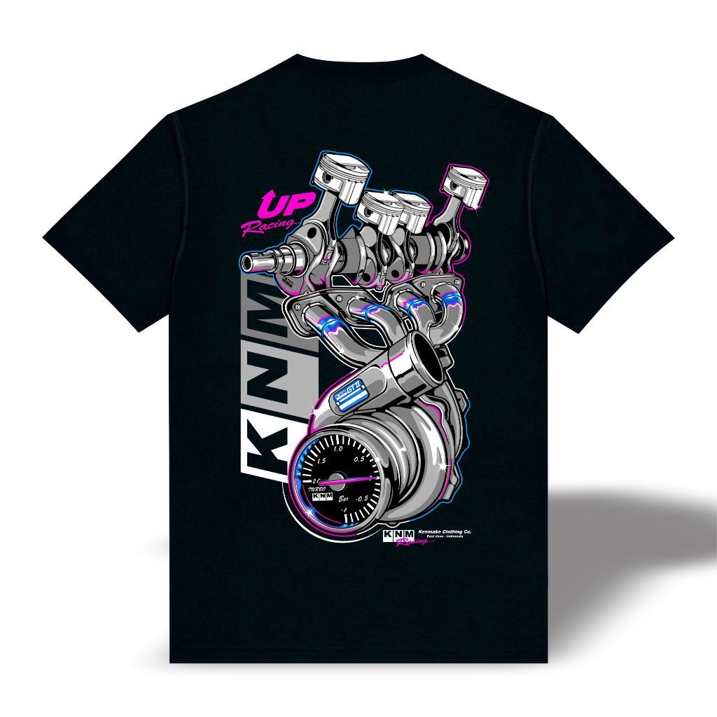 Ranberry เสื้อยืดกราฟิก Turbo kenmake Tshirt Turbo ดีเซลผู้ชายผู้หญิงสีดํา edition