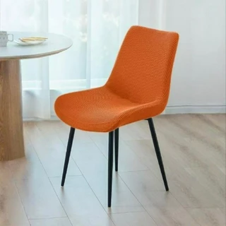 แบบโค้ง ผ้าคลุมเก้าอี้-Eames ความกว้าง 38-45 ซม. ความสูง 40-45 ซม.ผ้าจักเวฟเฟิลลาย Jacquard Curved-Eames chair cover