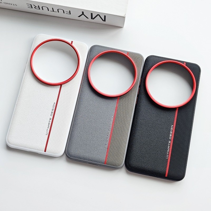 สําหรับ Xiaomi 17 Ultra Case ELVEV Hard PC PU หนัง Anti-slip เลนส์โลหะขอบฝาครอบโทรศัพท์