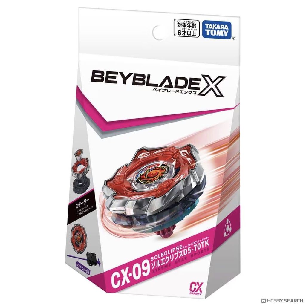 Tomy Tomy Beyblade X Beyblade X CX-09 Flame Eclipse พร้อมเครื่องส่งสัญญาณ