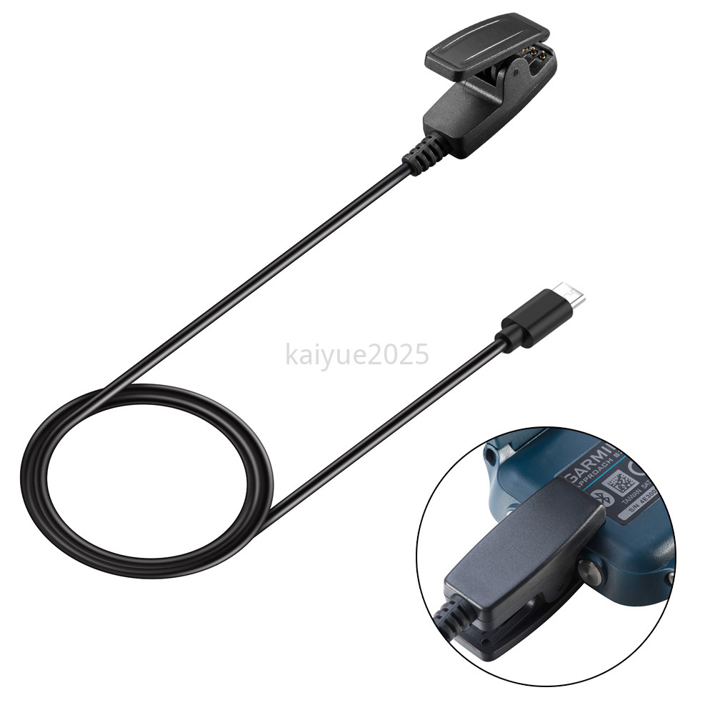 USB Type-C สายชาร์จสําหรับ Garmin vivomove Trend Lily Database Charger 5V สําหรับผู้เบิกทาง Garmin 30 35 735XT 235 230 630 645