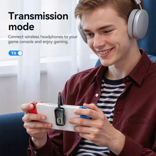 HOCO E151 AUX Transmitter / Receiver อะแดปเตอร์บลูทูธ 2in1 แปลงเครื่องเสียง AUX เป็นไร้สาย รองรับการโทร BT 5.4 hc5