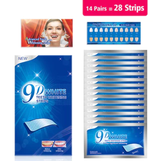 แถบฟอกสีฟันสําหรับฟัน 3D/5D/9D Whitener Strips ความไวลดลงแถบสีขาวสําหรับฟันไวท์เทนนิ่ง