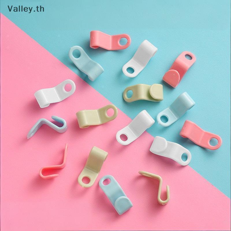 [Valley] 50/100Pc ไม้แขวนเสื้อตะขอประหยัดพื้นที่ตู้เสื้อผ้าเชื่อมต่อตะขอ Cascading แขวนพลาสติก Exten