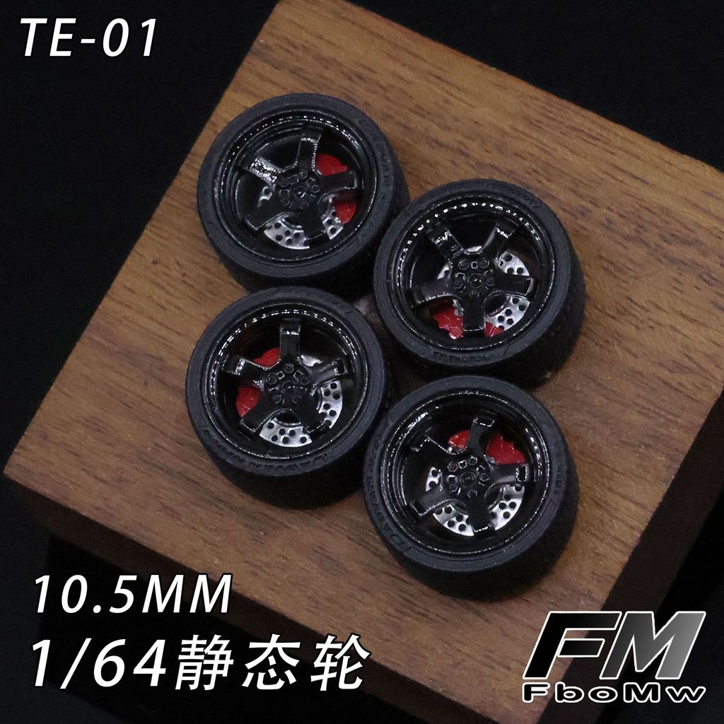 FM-FboMw 1/64 TE-01 10.5 มม.ล้อแบบคงที่วัสดุเรซินล้อดัดแปลงรุ่นรถการปรับเปลี่ยนชิ้นส่วน#peetyeee