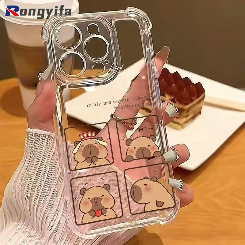 น่ารัก Capybara เคสโทรศัพท์สําหรับ iQOO Z11 Z10 Z10R Z10X Z9 Turbo Z9X Z9S Z8 Z8X Z7 Z7X Z7i Z6 Pro 