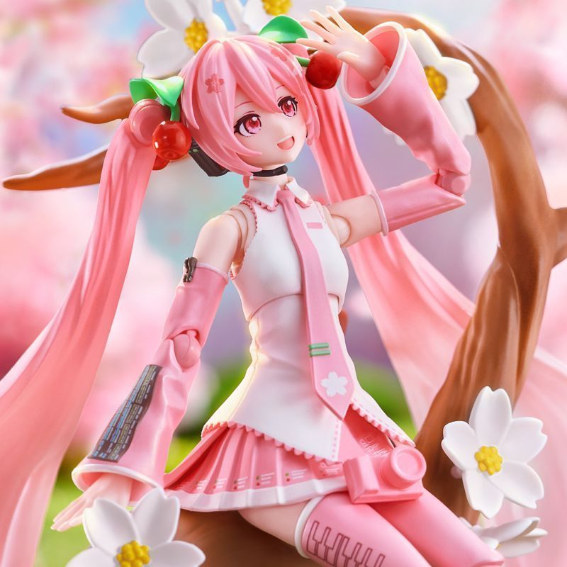 MIKU Sakura MIKU Figure shf Hatsune MIKU Limited Assembly Model Action Figure Ploco เวอร์ชั่นของแท้
