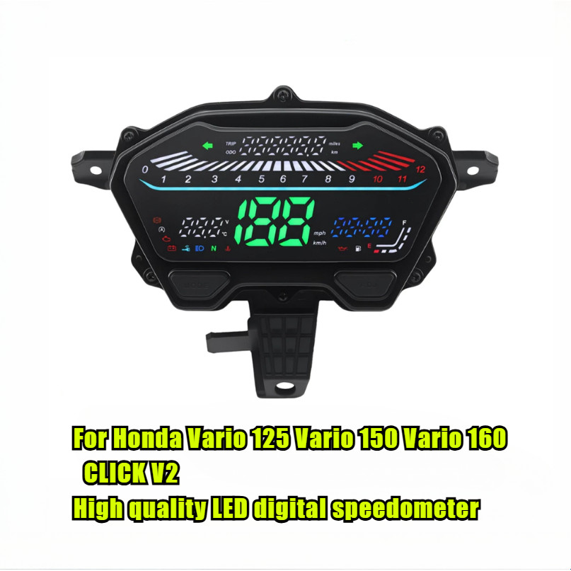 【YH MOTO】Honda Click V2 160 GIORNO 125 LED Vario 150 160 Click V2 Digital Meter Speedometer LED Digital Tachometer
