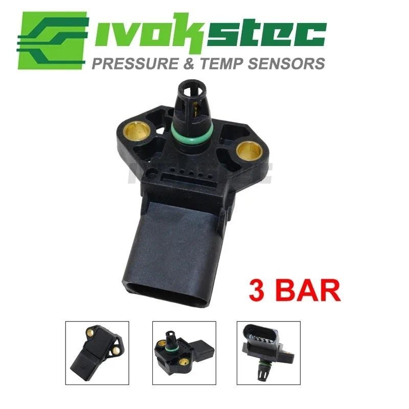 Intake Boost Pressure MAP sensor สําหรับ A3 VW Jetta Sportwagen Golf R32 กระต่าย GTI 2.0 TDI 03G9060