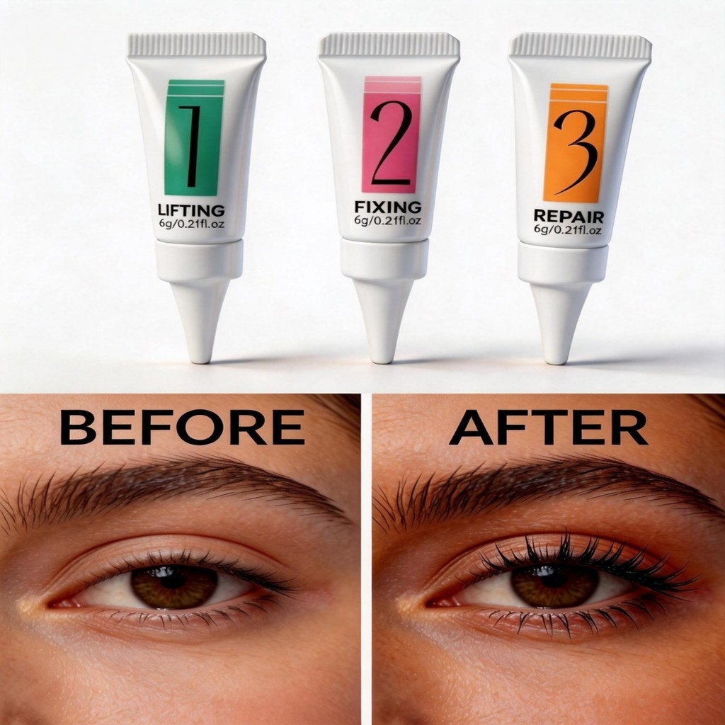 Keratin Lash Curling Gel - Jelly Solution สําหรับดัดและการตั้งค่าเย็น, Curl ติดทนนานพร้อมไม่มีความเสียหายให้กับขนตา