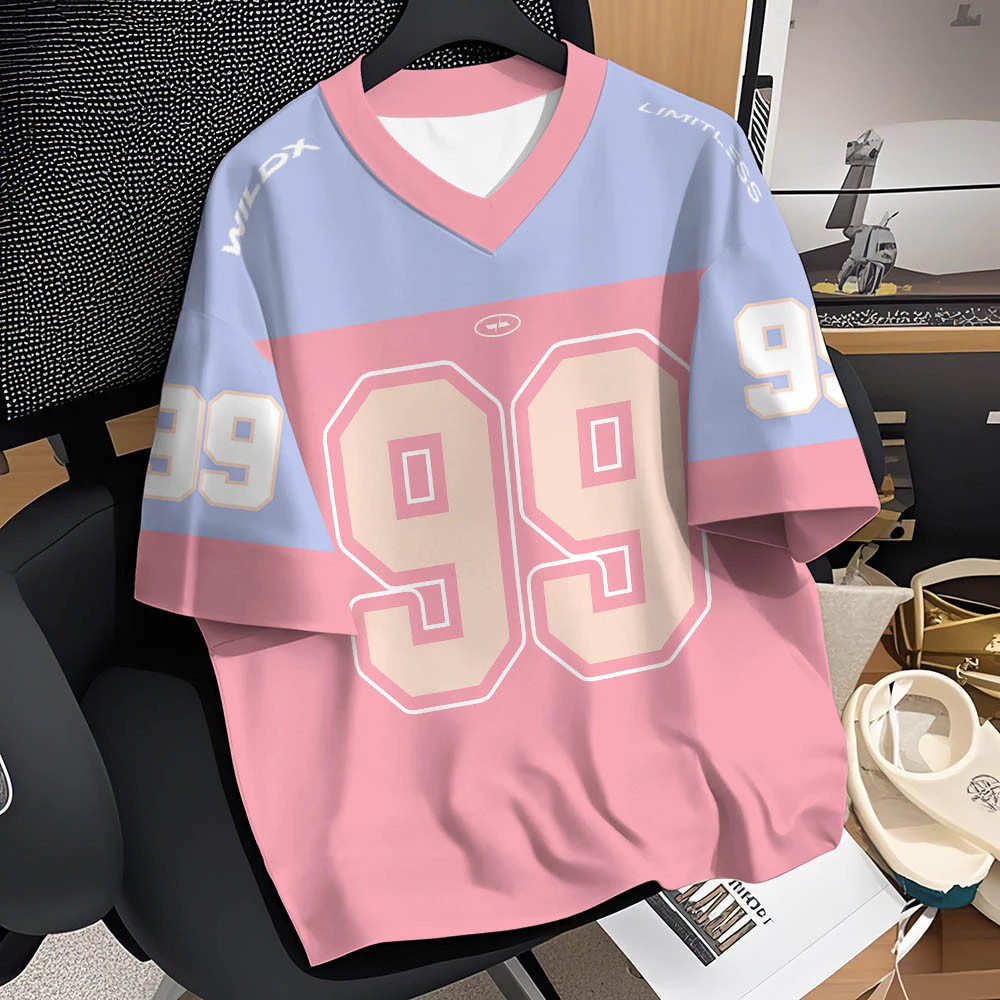 Free Customized Names and Numbers เสื้อยืดกีฬาสําหรับบุรุษและสตรีสไตล์เกาหลีพร้อมการพิมพ์ดิจิตอล 3D สําหรับคู่รัก เสื้อผ้าโอเวอร์ไซส์ใส่ได้ทั้งชายและหญิง สั้น-sl