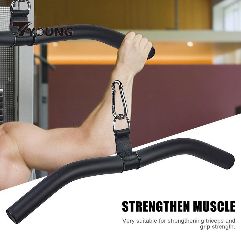 [มีจําหน่าย] Gym Fitness Lat Pull Down Bar Pully Cable Machine T-Bar Handle Grip Equipment