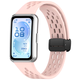 สายรัดสําหรับ Huawei Band 11 Pro/11 สายซิลิโคนอ่อนนุ่มสร้อยข้อมือแม่เหล็ก Huawei Band 11 Pro/11 Watchband