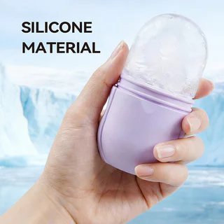 KVY 2 In 1 Facial Ice Cube Roller #Purple ซิลิโคนน้ำแข็งนวดหน้า สีม่วง เควีวาย ช่วยลดบวม กระชับรูขุมขน.