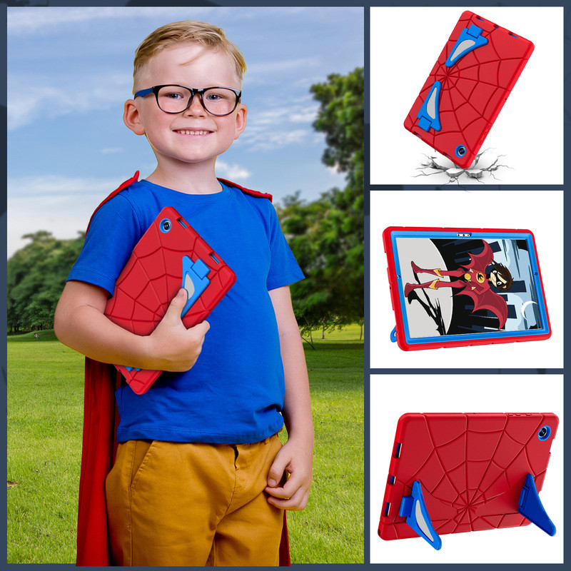 X X200 เคสป้องกัน A810./tab Samsung เหมาะสําหรับ 5 เด็กป้องกันกรณี Anti-X205 แท็บเล็ต Spiderman Shoc