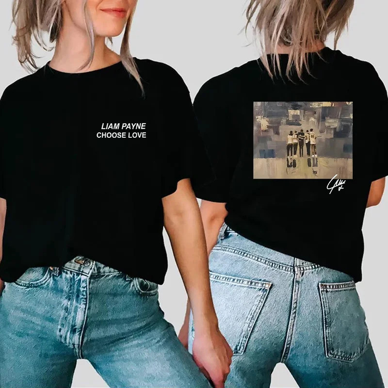 เสื้อยืดสองด้านลาย Liam Payne Choose Love สไตล์วินเทจ เสื้อเชิ้ตเพื่อเป็นการรำลึกถึง Liam Payne เสื้