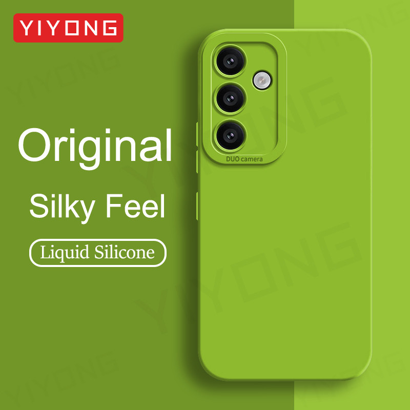 A54 A55 A56 กรณี YIYONG Square ซิลิโคนเหลวสําหรับ Samsung Galaxy A56 A55 A54 A53 A52 s A52s 5G เคสโทรศัพท์