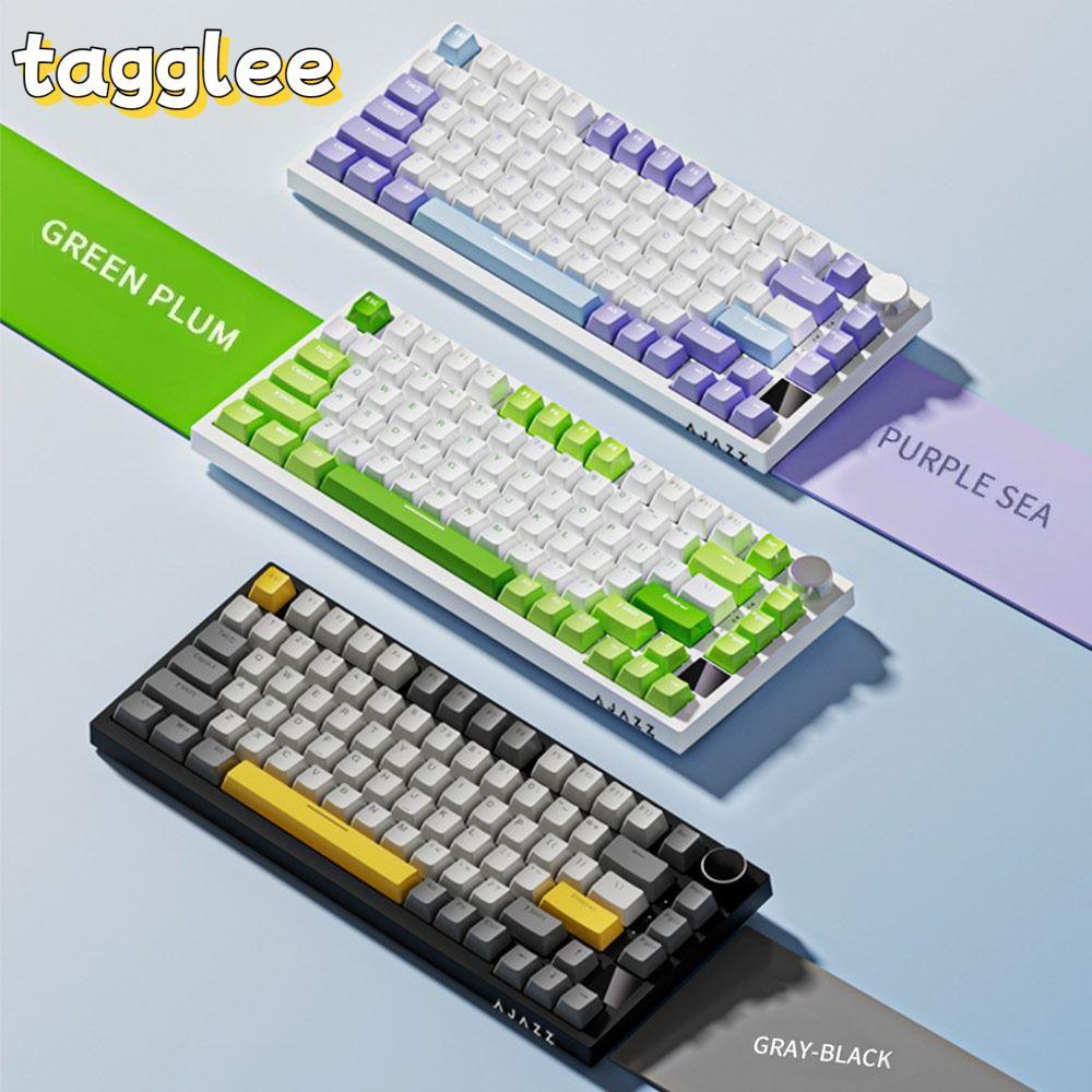 TAGGLEE Gaming Keyboard, AK820 Silent Mechanical Keyboard, With Knob Backlit 82-Key Wired Keyboard G