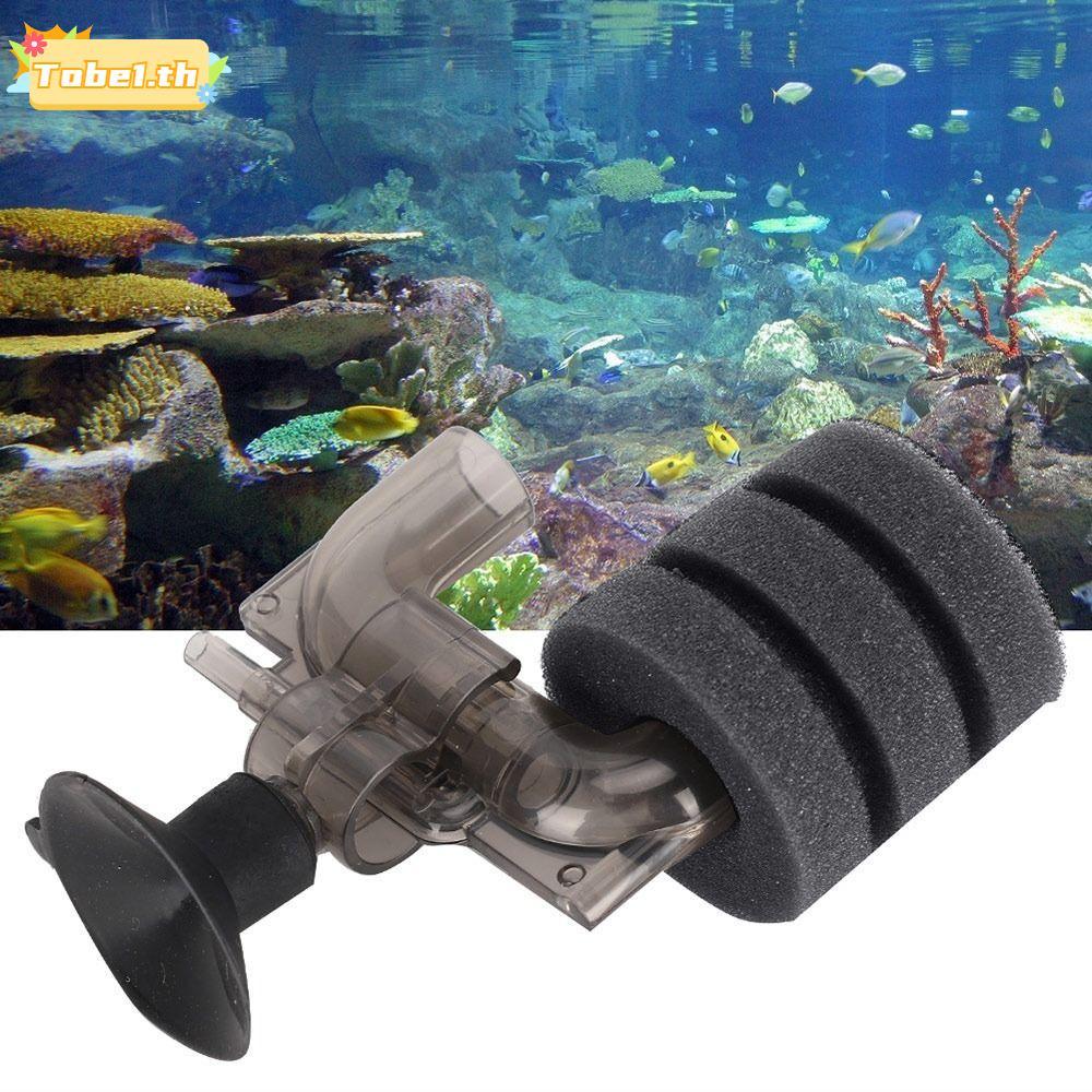 TOBE1 ฟองน้ํากรอง,พลาสติก Submersible Design Aquarium Filter,Quiet Operate Mini Size สีเทาสีนิวเมติก