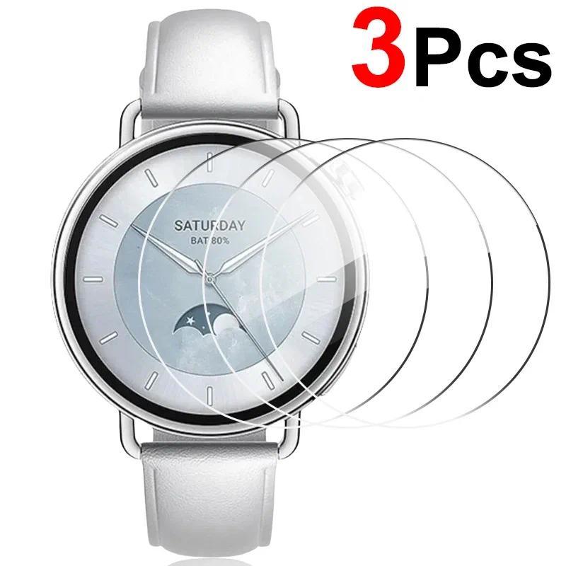 9H ความแข็งกระจกนิรภัยสําหรับ Xiaomi Mi นาฬิกา S4 41 มม.HD Clear Screen Protector ฟิล์มป้องกันสําหรับ Xiaomi WatchS4 41 มม.