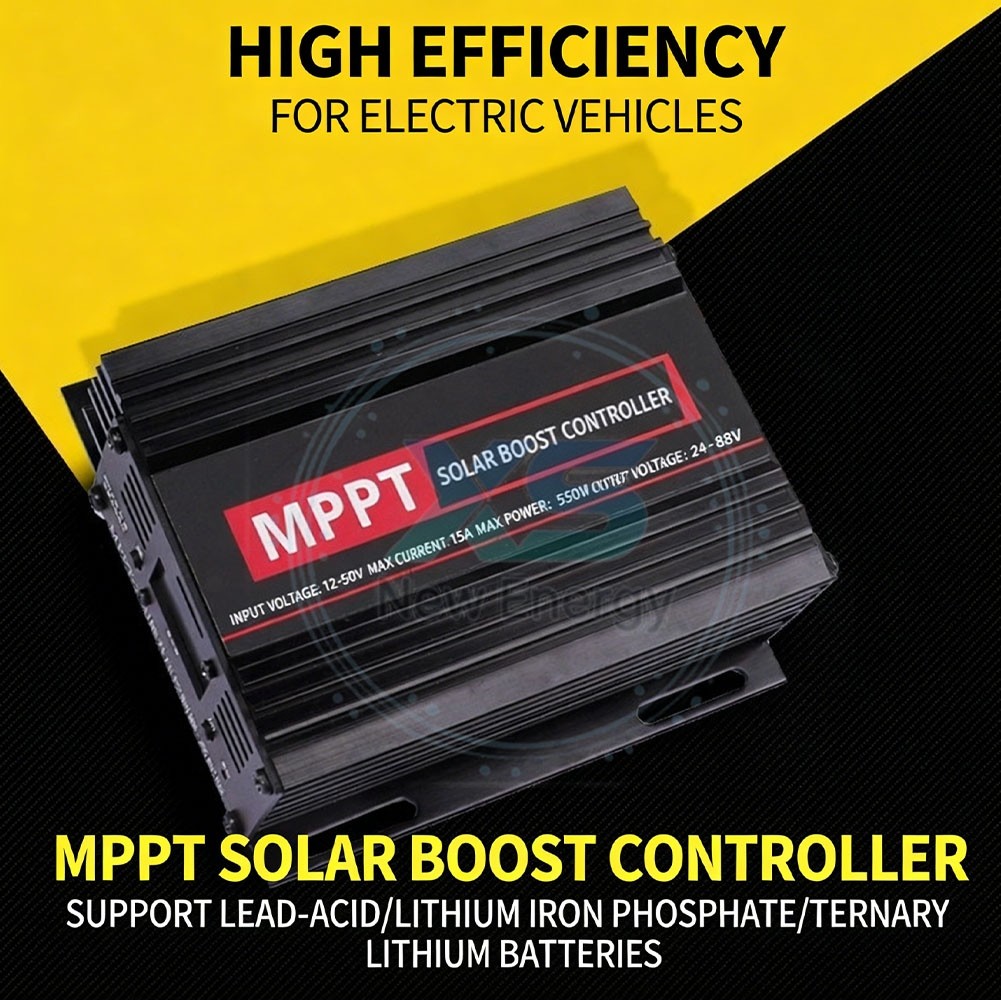 COD คอนโทรลเลอร์ชาร์จพลังงานแสงอาทิตย์ MPPT ขนาด 550W | เครื่องชาร์จเพิ่ม 24V/36V/48V/60V/72V | สําห
