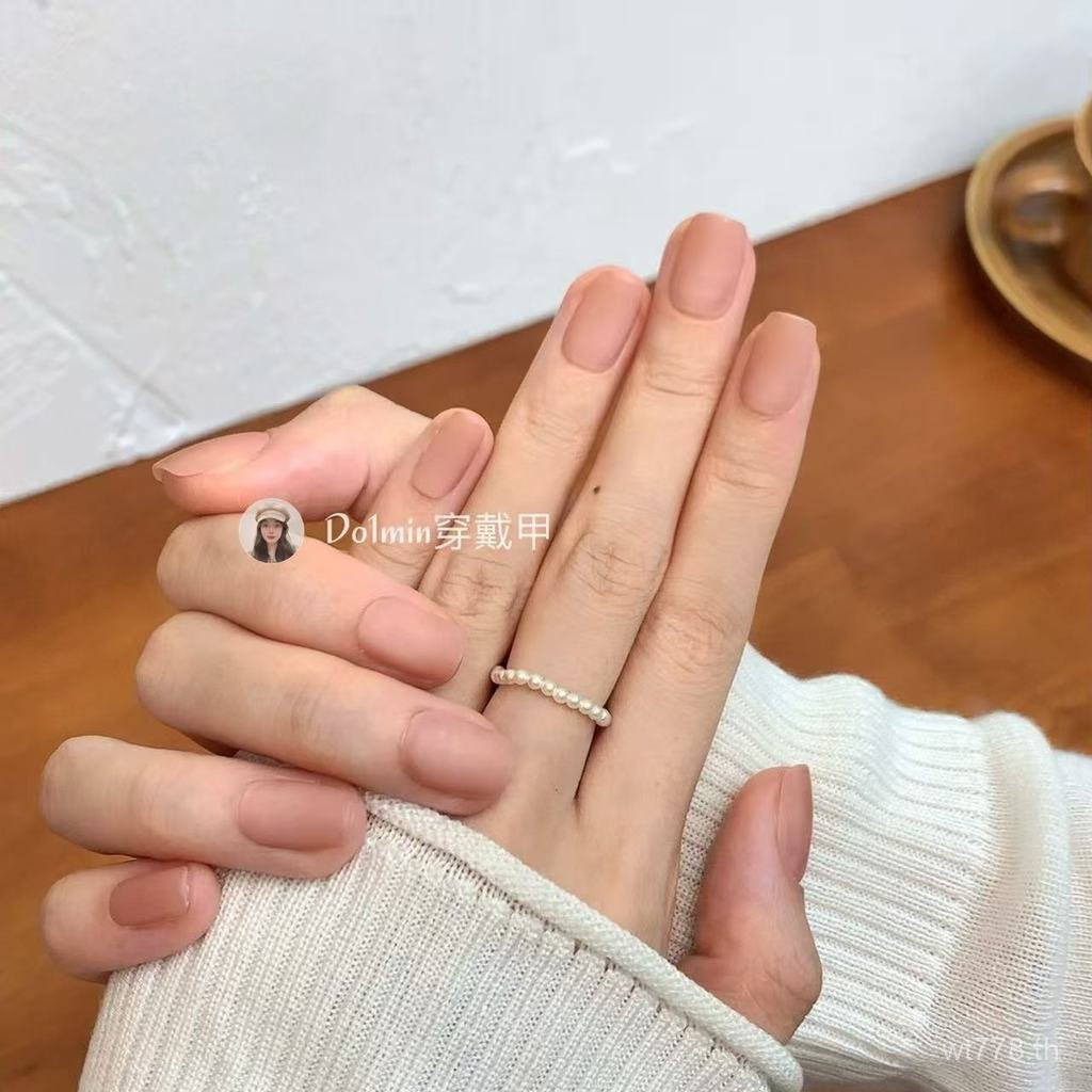 ยอดนิยม Do1min Minimalist Frosted Nude Color Cat Eye Light Color Gentle Girl Nails Sticker D110 & 11